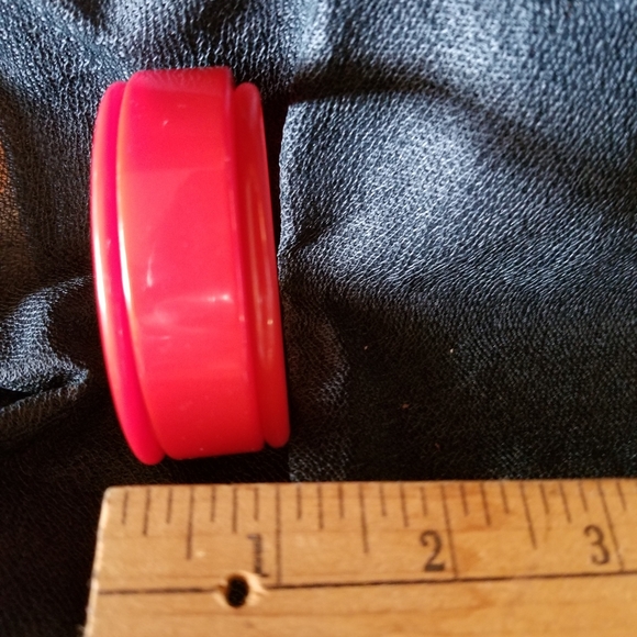 TESTED BAKELITE opaque CHERRY RED 3 bangles - Picture 3 of 5